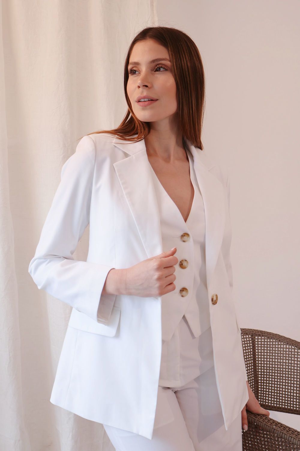 Blazer Positano blanco l